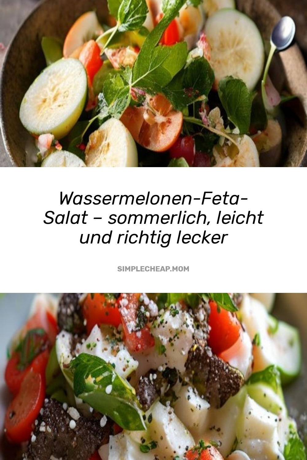 Wassermelonen-Feta-Salat – sommerlich, leicht und richtig lecker